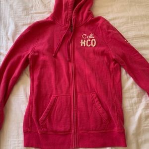 Pink Hollister Zipper Jacket